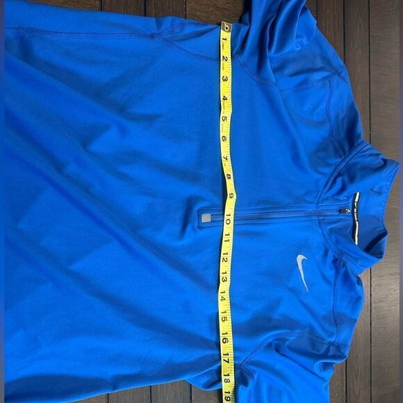 Nike DriFit Mens Small Blue Half ZIP Running Pullover - Picture 6 of 7
